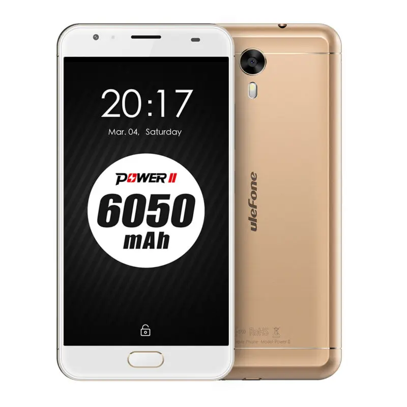 Оригинальный мобильный телефон Ulefone power 2 5 дюймов FHD MTK6750T четыре ядра Android 7 0 4 Гб + 64