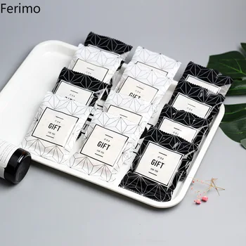1000pcs White/Black candy cookies gift packaging bags small plastic heat seal bag open top pouch party favors decoration pocket 1000pcs White/Black candy cookies gift packaging bags small plastic heat seal bag open top pouch party favors decoration pocket