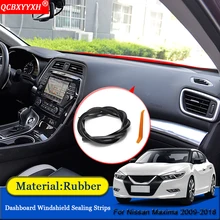 QCBXYYXH автомобильный Стайлинг резиновые анти-звуконепроницаемые не пропускающие шума пылезащитные приборной панели автомобиля Лобовое стекло уплотнительные полосы для Nissan Maxima 2009