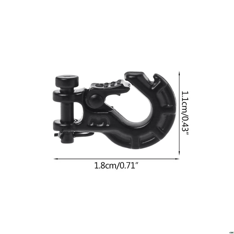 Anhängerkupplung Aus Metall mit Windenhaken Kit für 1//10 RC Car Crawler