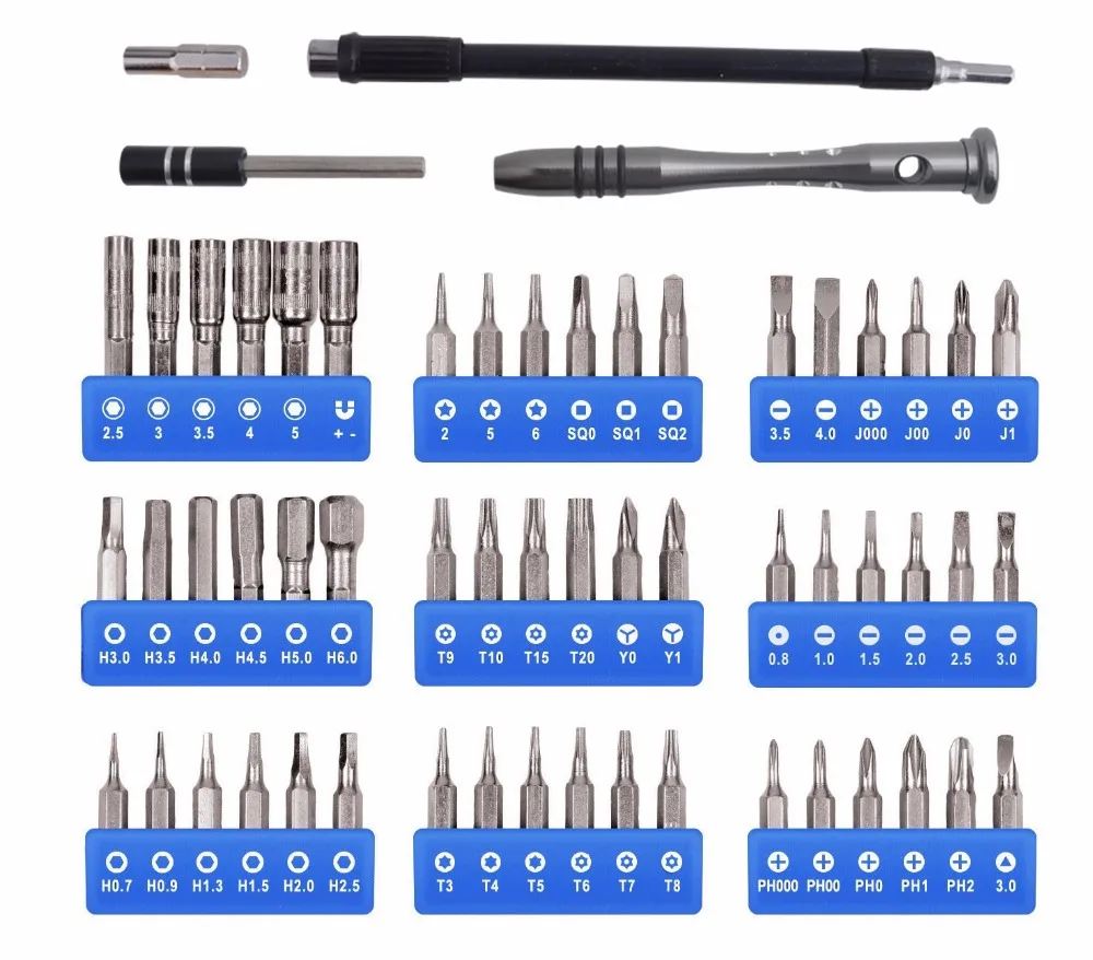76 в 1 Набор прецизионных отверток с магнитной драйвер руки Биты Набор инструментов для телефона электроники, ноутбуки, Ipad, ПК набор инструментов для ремонта