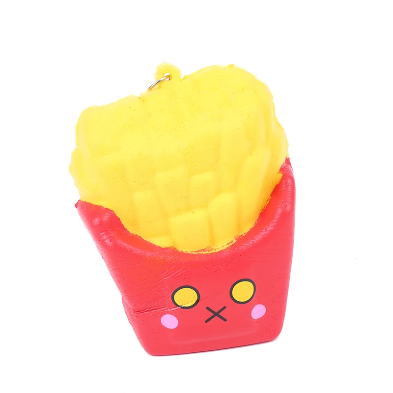 Squis food милые оригинальные мини kawai наклейки картофель фри антистресс Сжимаемый