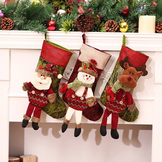 christmas stocking 2016 lovely christmas decorations for home good gifts for festival santa claus snow men - Christmas Stockings For Men christmas stocking 2016 lovely christmas decorations for home good gifts for festival santa claus snow men - Christmas Stockings For Men