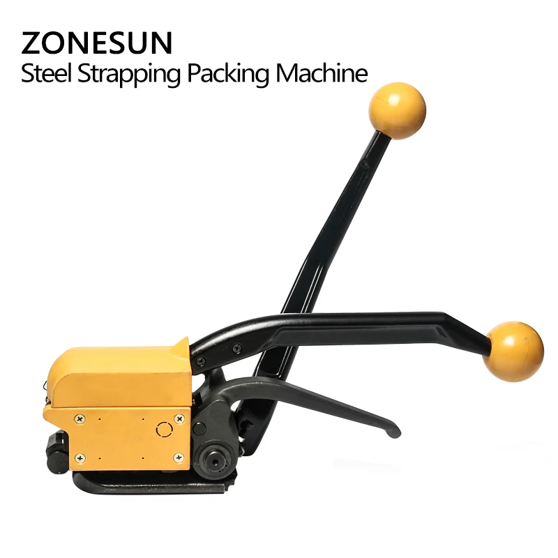  ZONESUN Portable A333 Buckle-free Steel Strapping Tool Sealless Combination A333 Steel Strap Tool M