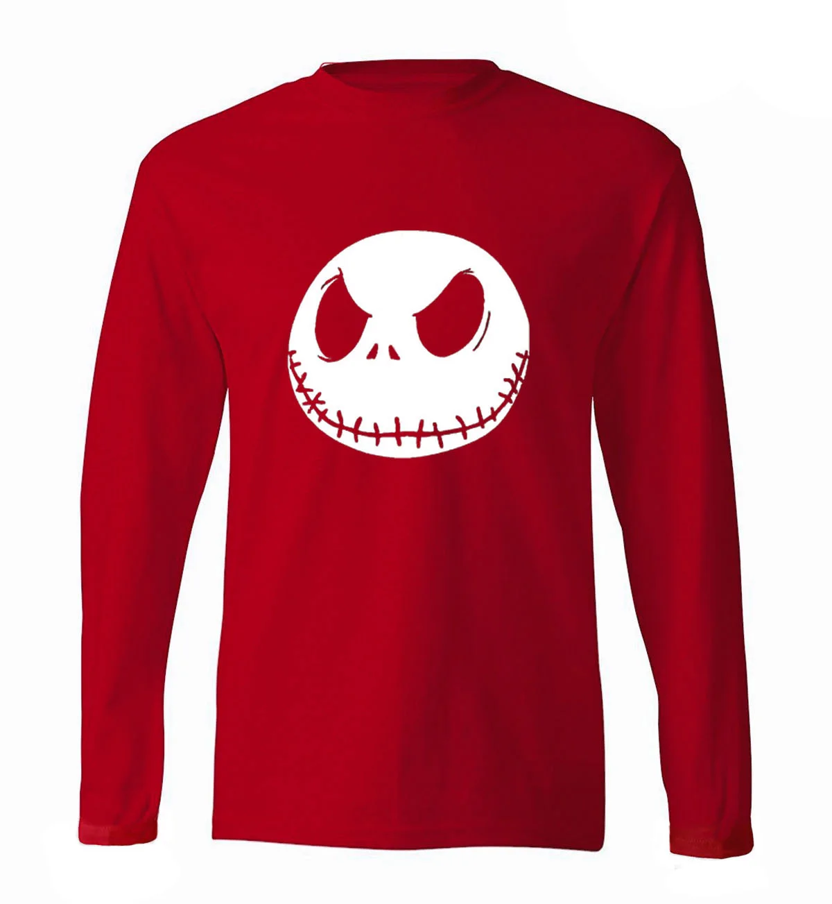 

Hot Sale Nightmare Before Christmas Jack Skellington Men Long Sleeve T Shirt 2019 new spring 100% cotton hipster man t-shirt