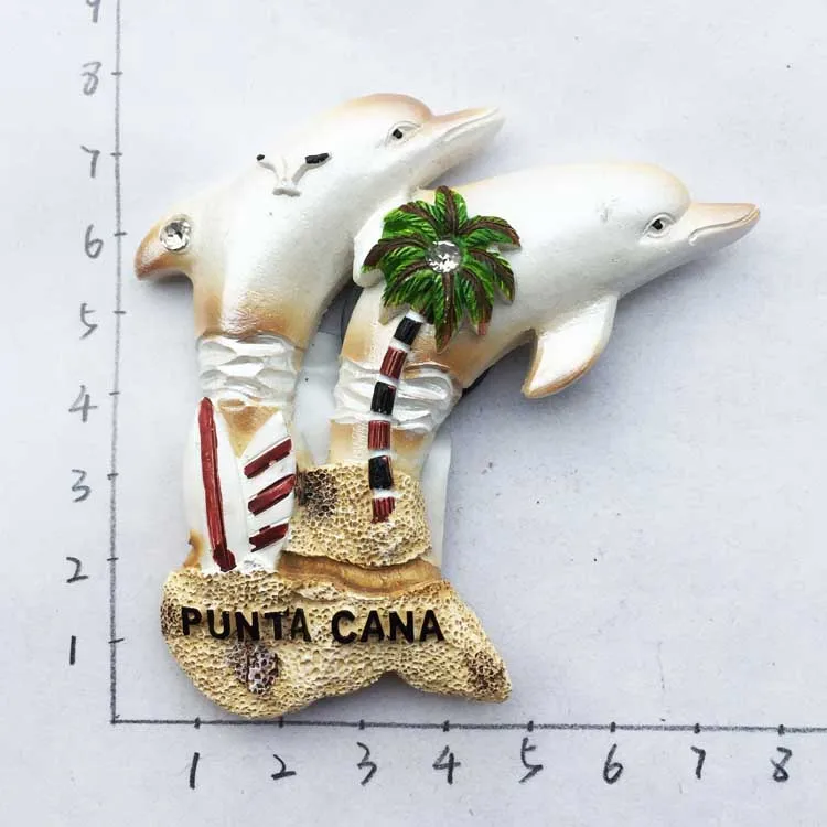 Лидер продаж Dominican Punta Cana Ара Багамский национальный танец 3D магниты на холодильник сувениры для туристов холодильник магнитные наклейки