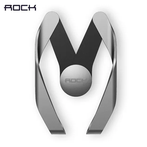 Rock Автомобильный держатель для мобильного телефона, держатель на вентиляционное отверстие, регулируемая подставка, gps кронштейн, держатель для iPhone 8, 7, 6 S, Plus, 5S, для samsung S8, Note 8 - Цвет: grey