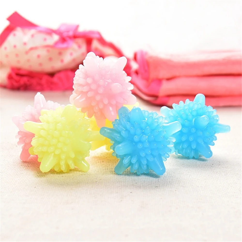 10pcs Reusable Laundry Ball For Household Washing Machine Starfish Solid Cleaning Ball Super Strong Decontamination Laundry Ball