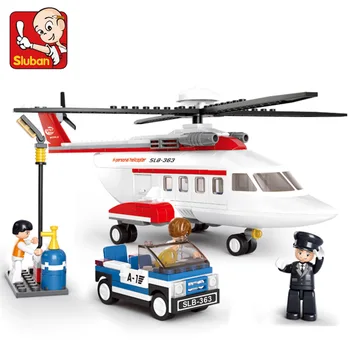 

SLuban 0363 259PCS H-private helicopter 3D DIY Figures Birthday Christmas Gifts toys for children educational building