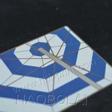 Салон имя карты серебряная металлическая табличка 1C/3C Печать Круглый угол