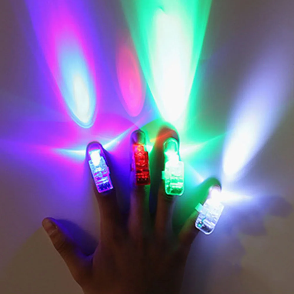 Buy New 32/48pcs Party Finger Light Up Ring Laser LED
