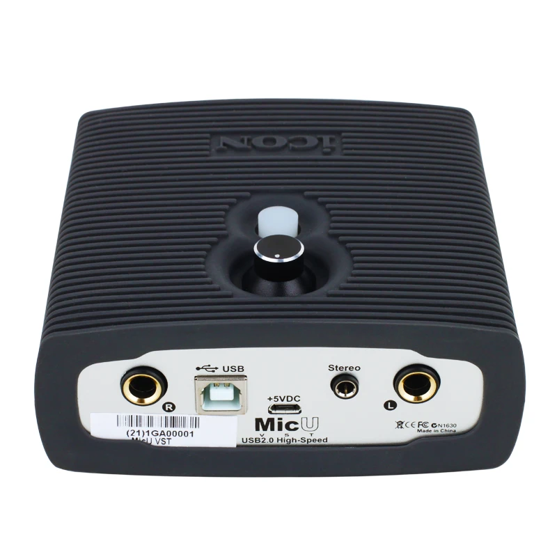 Звуковая карта ICON MicU VST с интерфейсом USB для записи обеспечивает аудиовход и выход