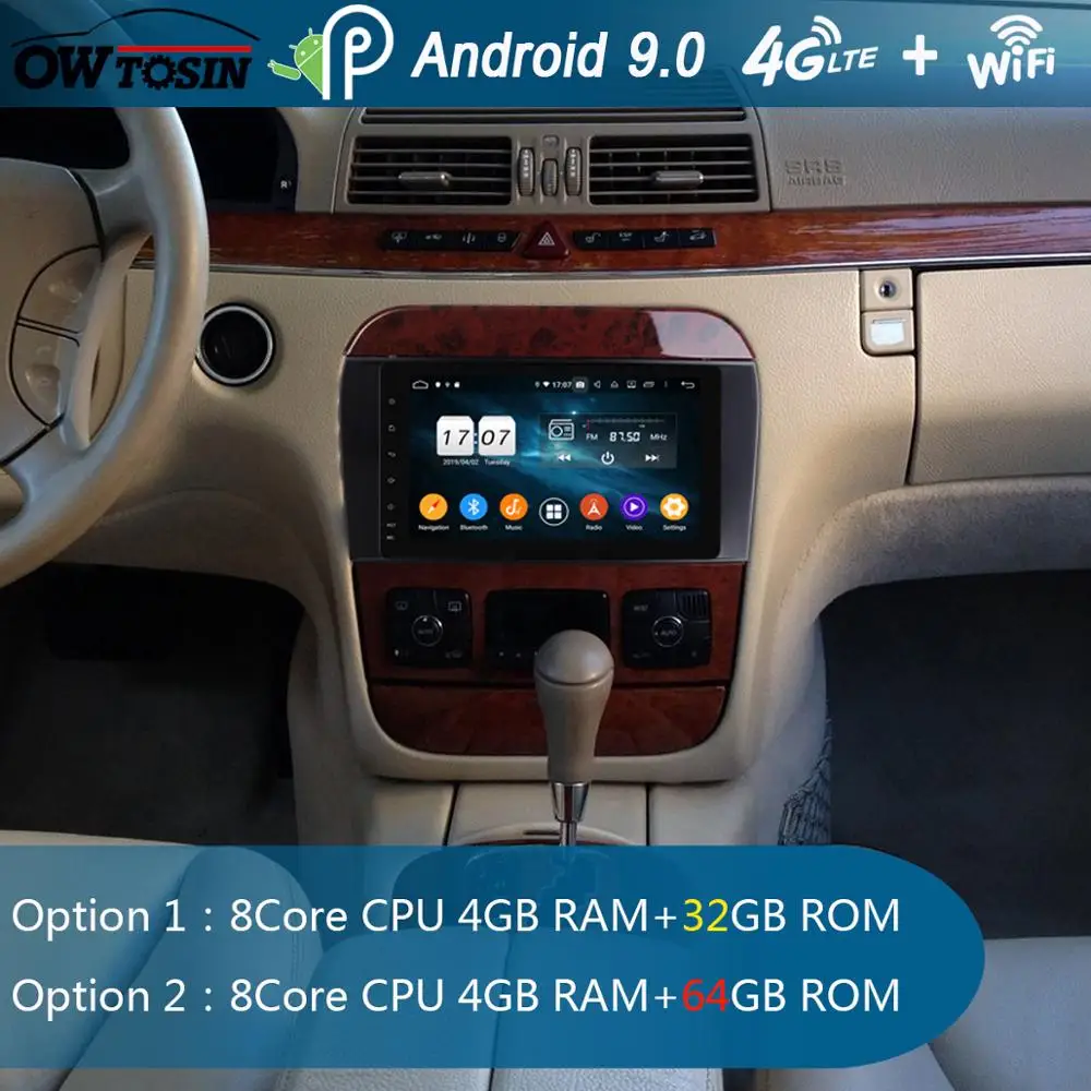 Sale 8" IPS 8 Core 4GB+64GB Android 9.0 Car Radio GPS For Mercedes-Benz S-Class W220 S280 S320 S350 S400 S500 DSP CarPlay Parrot BT 0 Sale 8" IPS 8 Core 4GB+64GB Android 9.0 Car Radio GPS For Mercedes-Benz S-Class W220 S280 S320 S350 S400 S500 DSP CarPlay Parrot BT 0