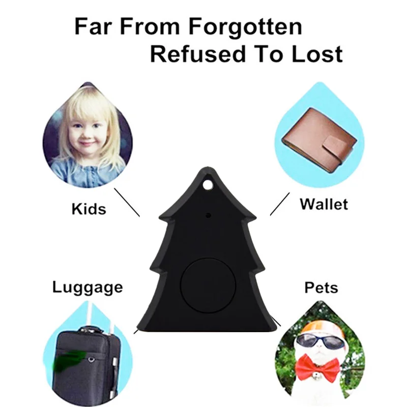 Anti_lost Smart Tracker Автопортрет Bluetooth 4.0 Мини Pet Kid кошелек ключ брелок сигнализации finder GPS локатор рождественские подарки