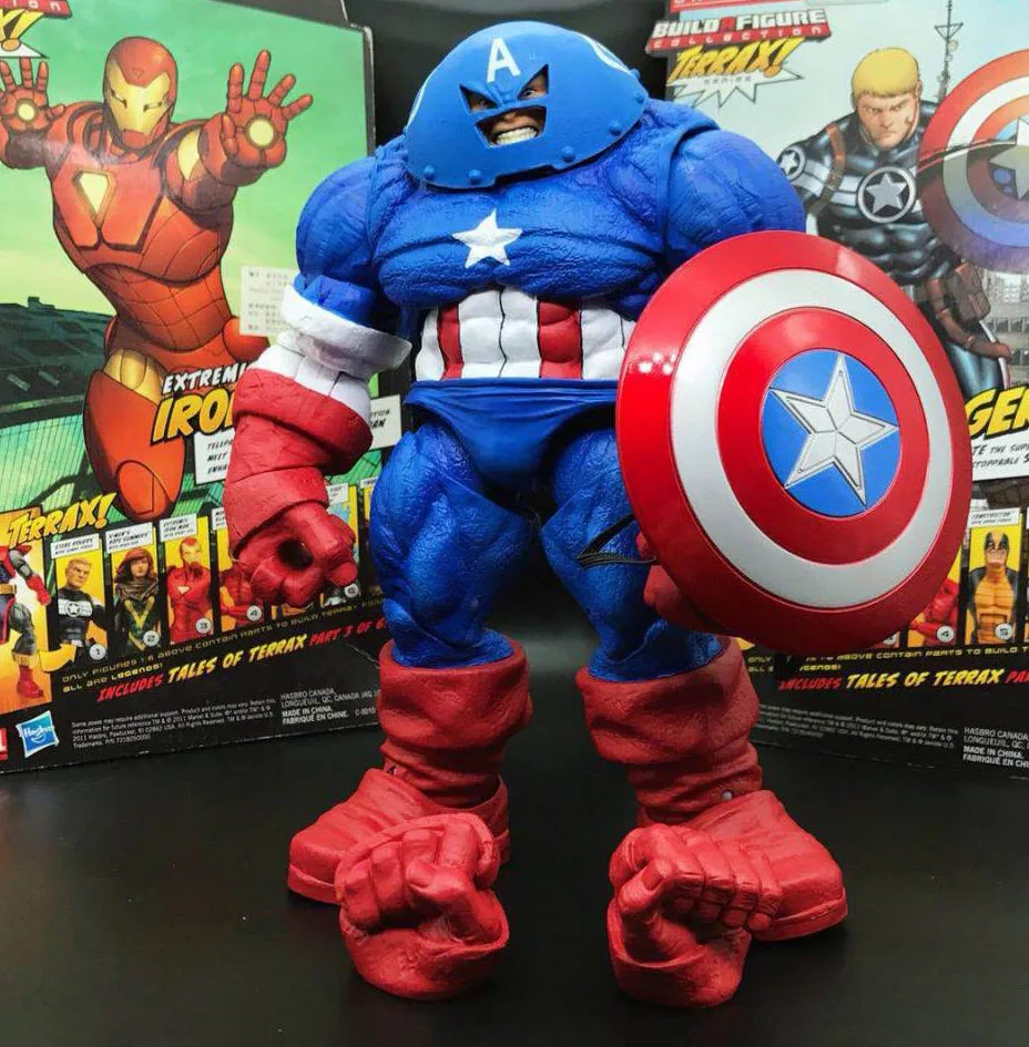 

Marvel Select DST X-Men Juggernaut Captain America Custom 9" Loose Action Figure