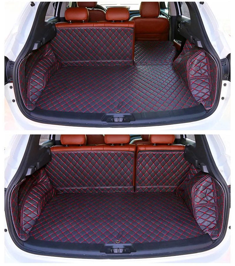 For Nissan Qashqai J11 2017 2016 2015 2014 Custom Car Trunk Mat Cover Rug Leather Auto Rugs Cars Interior Floor Mats Accessories (10)