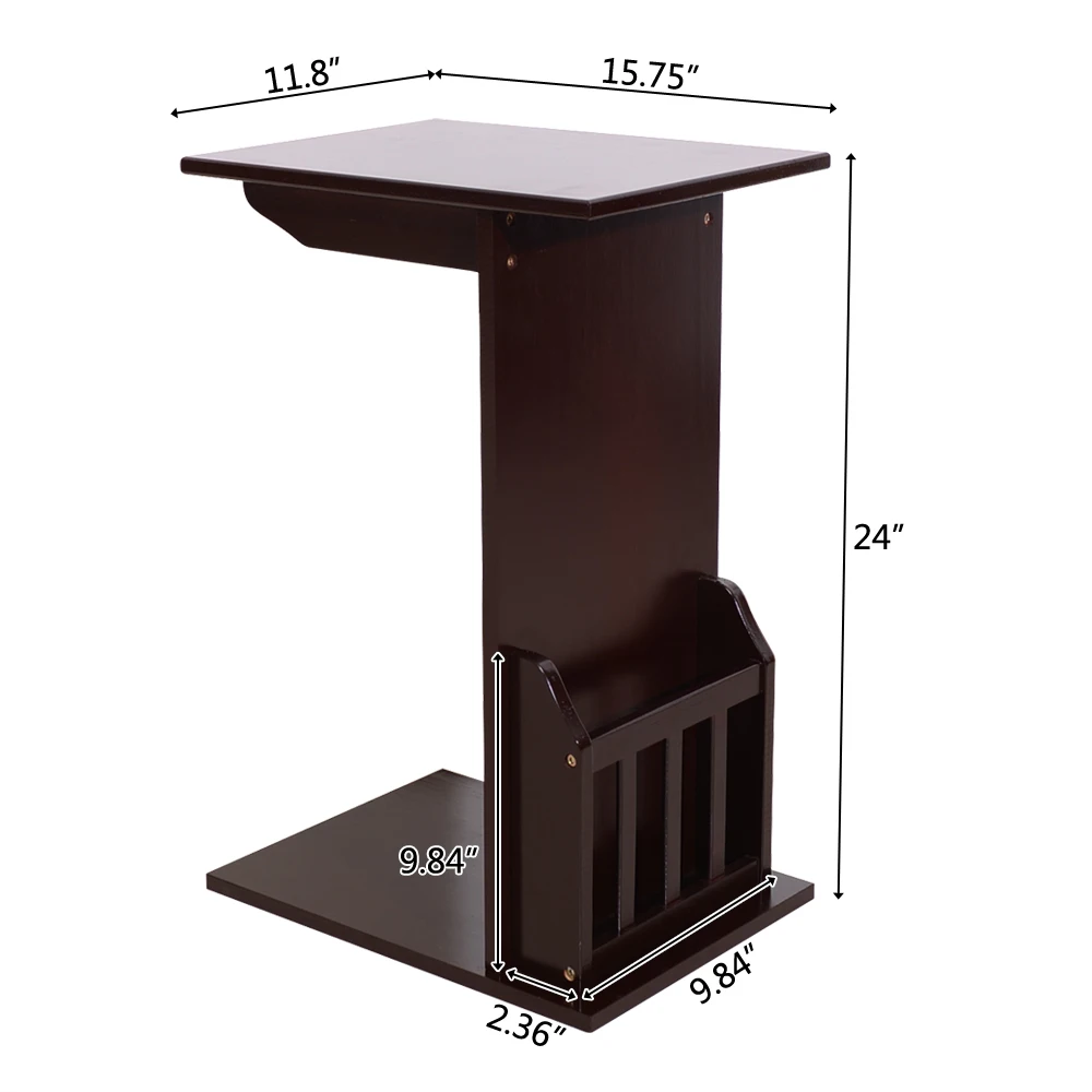 40*30*61cm L-shaped Coffee Table Basse Bedside/ Sofa Side Tables Tea Table