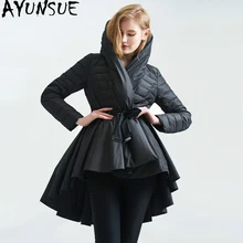 AYUNSUE, зимнее пальто, пуховик, женские зимние куртки, женские длинные пальто с капюшоном, парка, уличная одежда, пальто Chamarras De Mujer KJ600