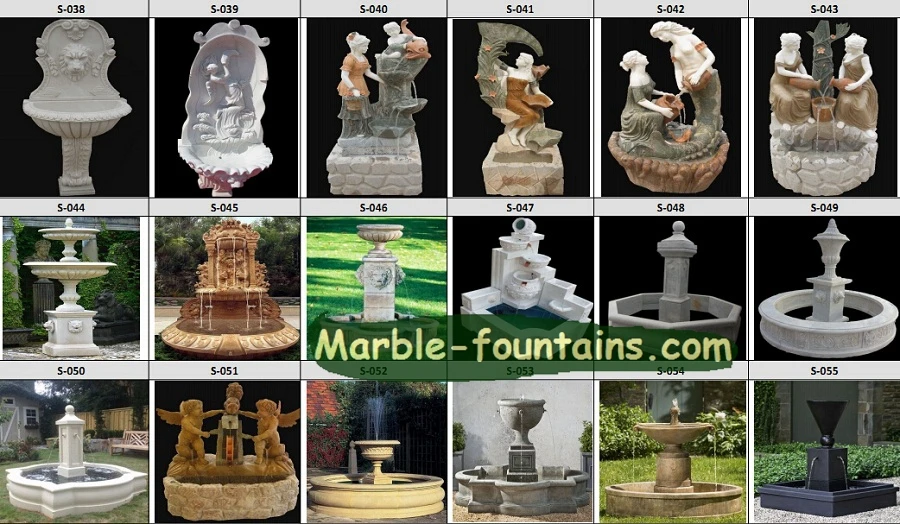 Fuente de pared león exterior diseño gráfico jardÃn de esculturas caracterÃstica del agua caliza patio trasero.jpg Jardín diseño Pared