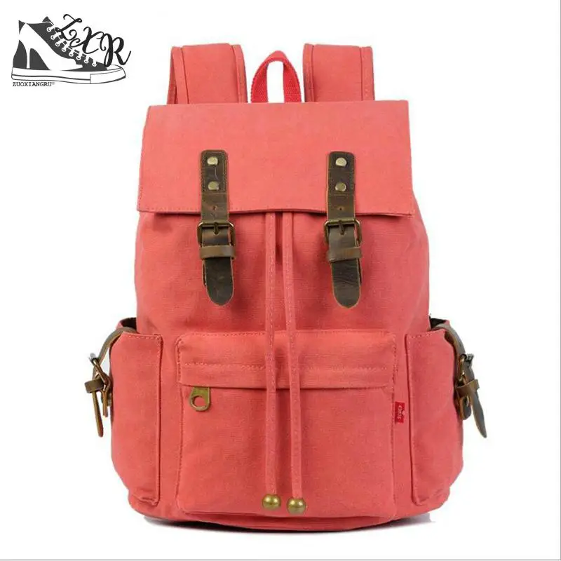 

Trendy New Canvas Bacpack Men Women Designer Casual Schoolbag Students Travelling Laptop Bag Fashion Canvas Cowhide Bag