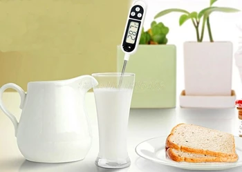 

200PCS Digital Food Thermometer BBQ Cooking Meat Hot Water Measure Probe Kitchen Tool Thermometer