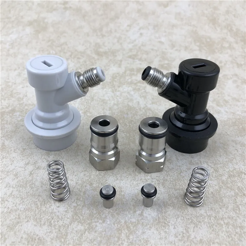 

Stainless Ball Lock Post & Poppet Female Thread Gas+liquid 19/32"-18 Ball lock disconnect for Beer home brewing cornelius keg