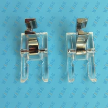 2PCS Clear Plastic Open Toe Satin Stitch Foot Singer Janome Kenmore Brother Bernette # CY-9909L