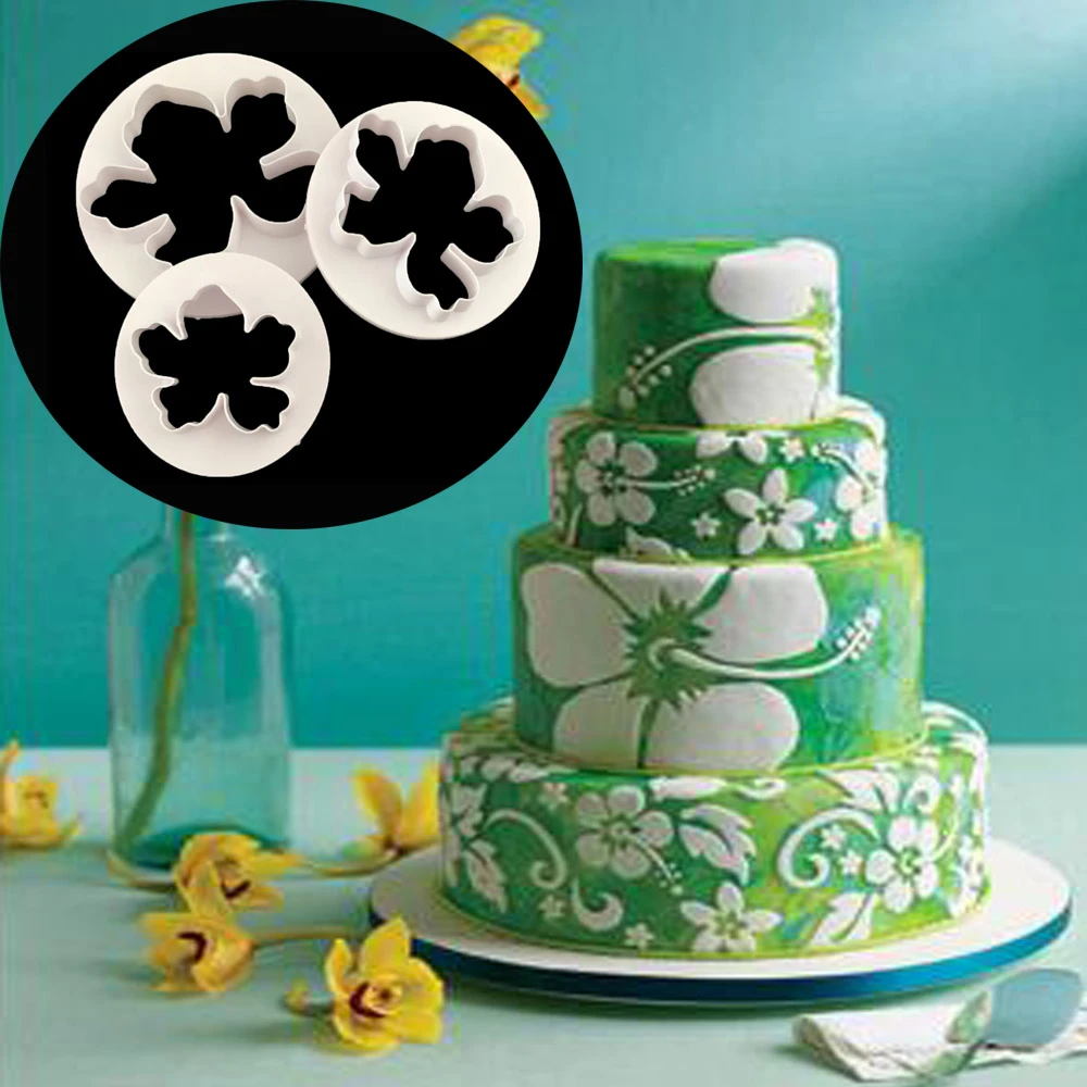 Aouke 1 Pieces Ensemble Hawaii Fleur Decoration Emporte Piece Forme Alimentaire En Plastique Coupe Gateau Bicuit Moule Gateau Outils P0 Aliexpress