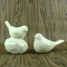 Фарфоровые статуэтки птички ручной работы керамика Dickybird Miniatures knicknack искусство и ремесло украшение аксессуары мебель