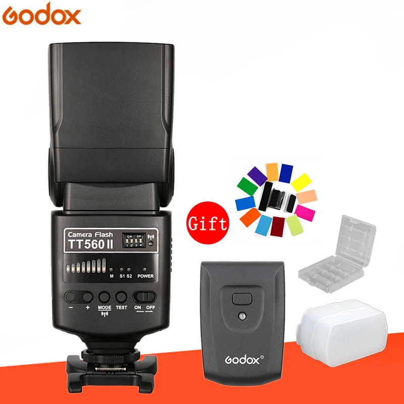 Godox TT560II Wireless Flash Speedlite with Build in 433MHz Wireless trigger for Canon Nikon