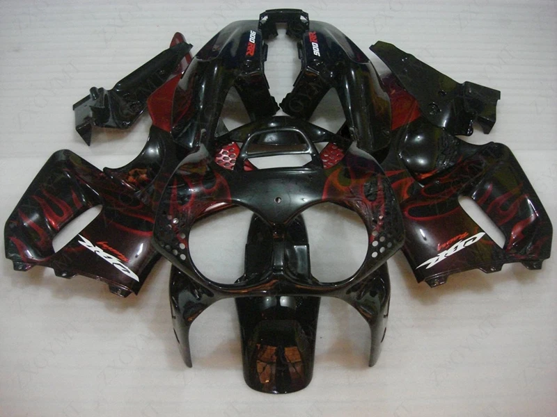 Комплекты обтекателей для Honda CBR893RR 1992 1993 черный Красный Рамка