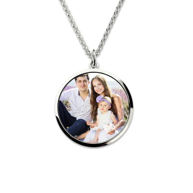 Wholesale Sterling Silver Custom Photo Charm Engraved Photo Mother