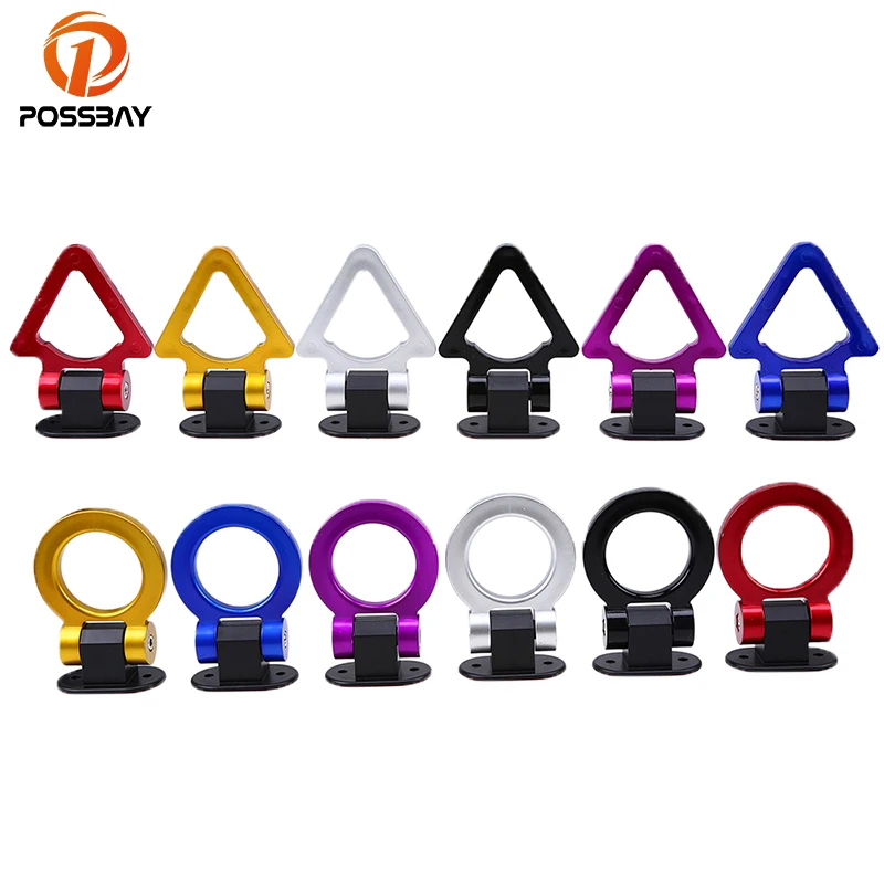 POSSBAY العالمي ABS سيارة ألعاب كهربائية ملصق سيارة Tralier Decoratrive السحب هوك كيت اكسسوارات السيارات