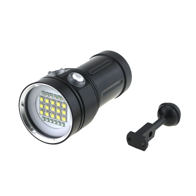 25000LM Подводный Видео Дайвинг Flashligt 15x Cree L2 белый свет + 6x синий/UV красный 18650 батарея