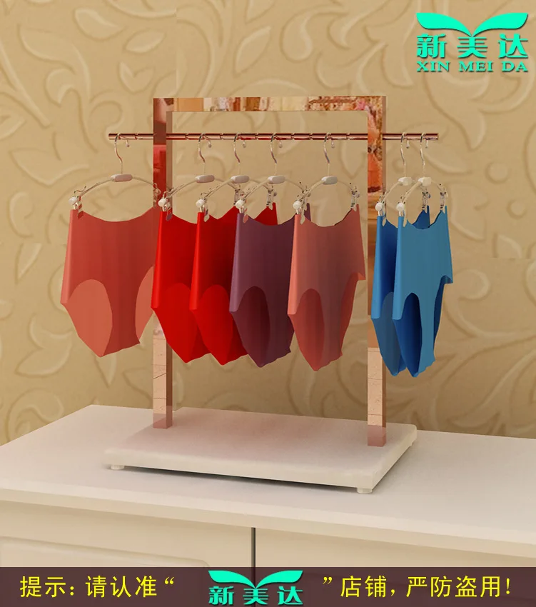 

Underwear shelves Underwear rack Rose gold display stands