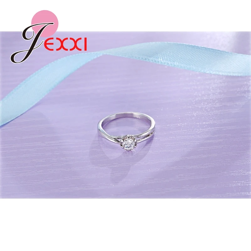 925 Sterling Silver Needle Jewelry Rings For Women Wedding Jewelry Bijoux Zirconia Vintage Accessories Engagement Hollow silver ring wedding rings silver rings