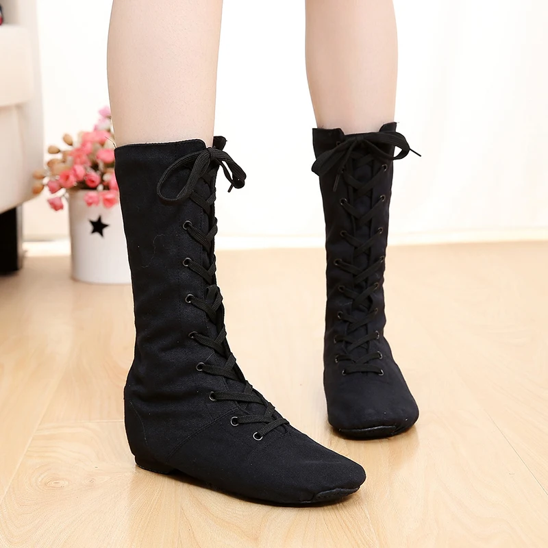 Women Dance Boots New Style Jazz Dance Shoes Long Boot Size28 42 Women