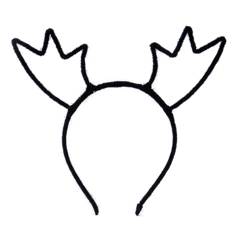 

Children's Cute Soft Suede Hair Band With Solid Color Antlers Headband Fashion Furry Headband Christmas Hair Accessories