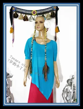 

Transparent thin belly dance Bat sleeve top CUF16