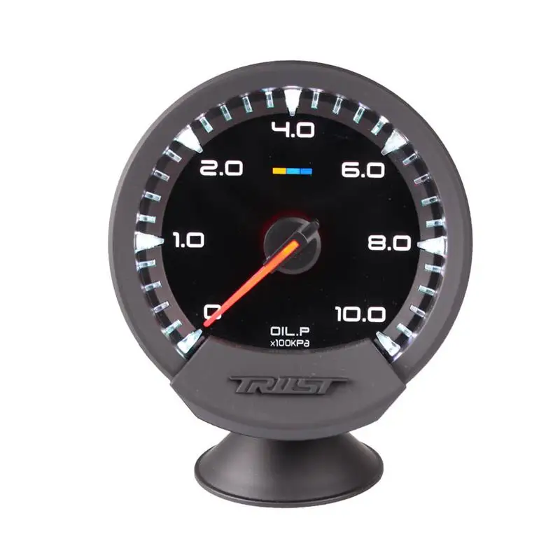 Автомобильный Универсальный манометр для масляного пресса, 12 В, 60 мм, 2,5 дюйма, 7 видов цветов, измеритель давления масла с датчиком и держателем оборотов в минуту, датчик температуры воды - Цвет: oil pressure gauge