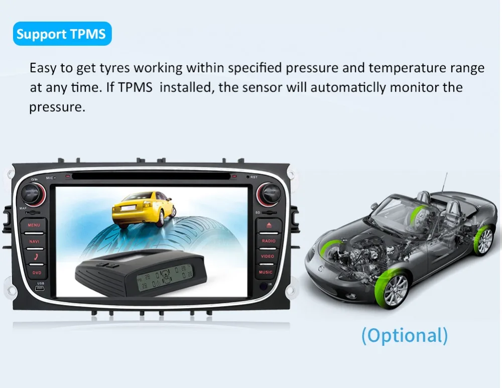 Best Bosion Car Multimedia Player Android 9.0 GPS 2Din Car DVD Player For Ford/Focus/S-MAX/Mondeo/C-MAX/Galaxy car radio with Wifi BT 16