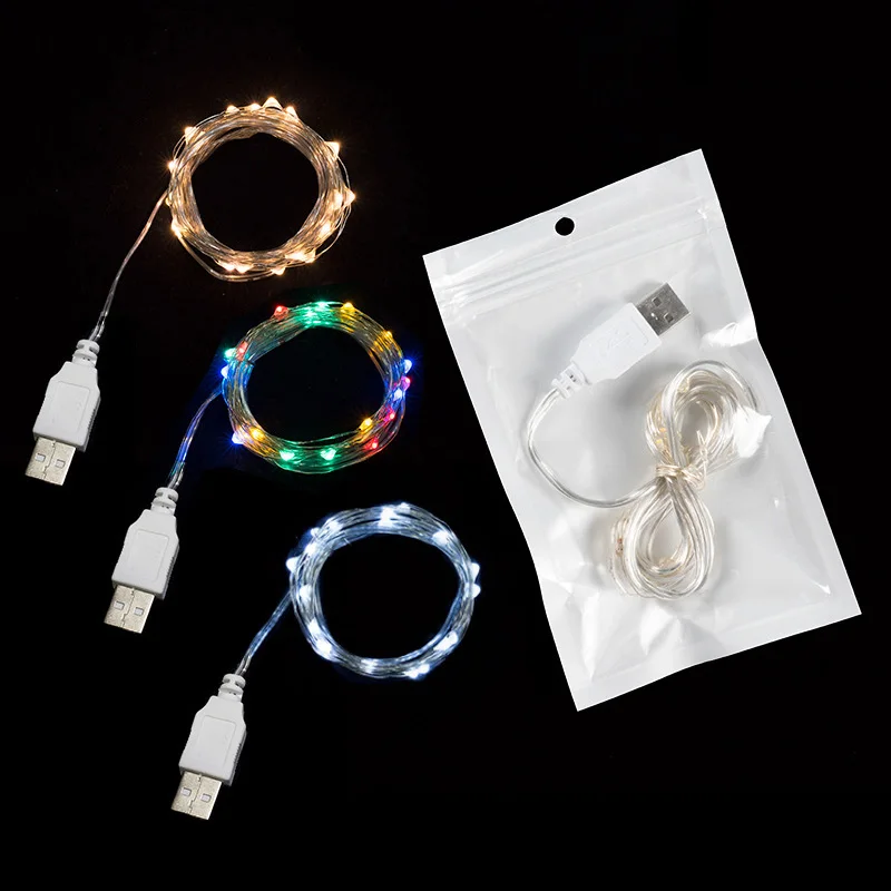 

6pcs LED String Lights Lamp USB Hanging Home Festivals Christmas Party Decoration ALI88