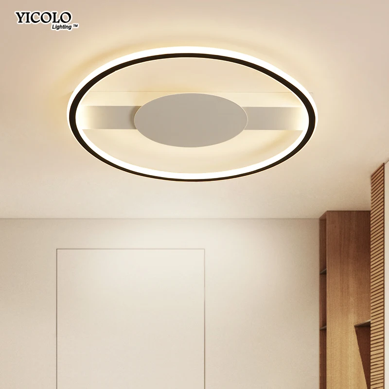 

Round shape LED Ceiling Lights for dining room bed room foyer surface mounted remote dimmable ceiling lamp dome fixture art