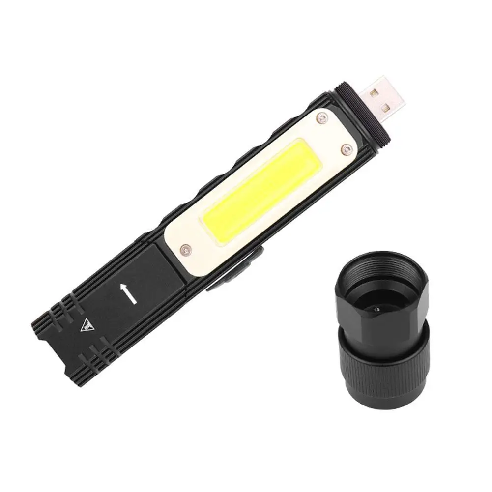 USB Перезаряжаемый фонарик карманный размер светодиодный фонарик масштабируемый для езды на велосипеде и т. д. телескопический зум-фонарь