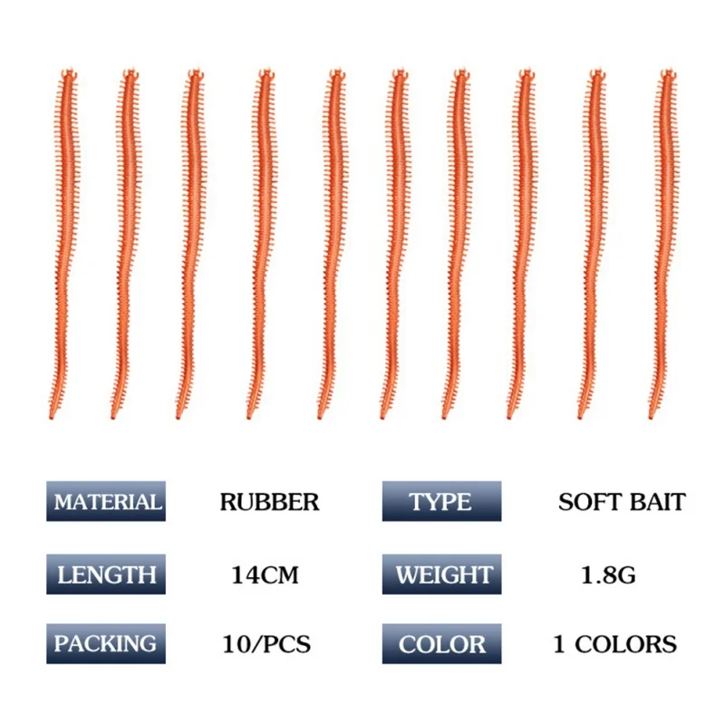 10 шт./партия, 20 шт./партия, искусственная морская приманка "Червь", 135 мм, мягкие рыболовные приманки, Мягкая приманка, реалистичные приманки с запахом, Лидер продаж