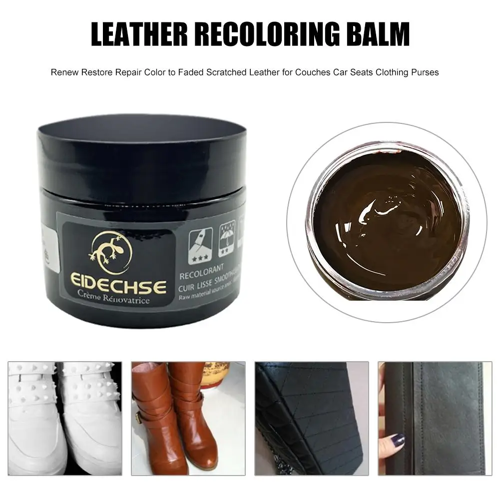 New Liquid Skin Leather Recoloring Balm Repair Kit No Heat Repair Tool Auto Interior Seat Sofa Coats Holes Scratch Cracks - Цвет: Brown