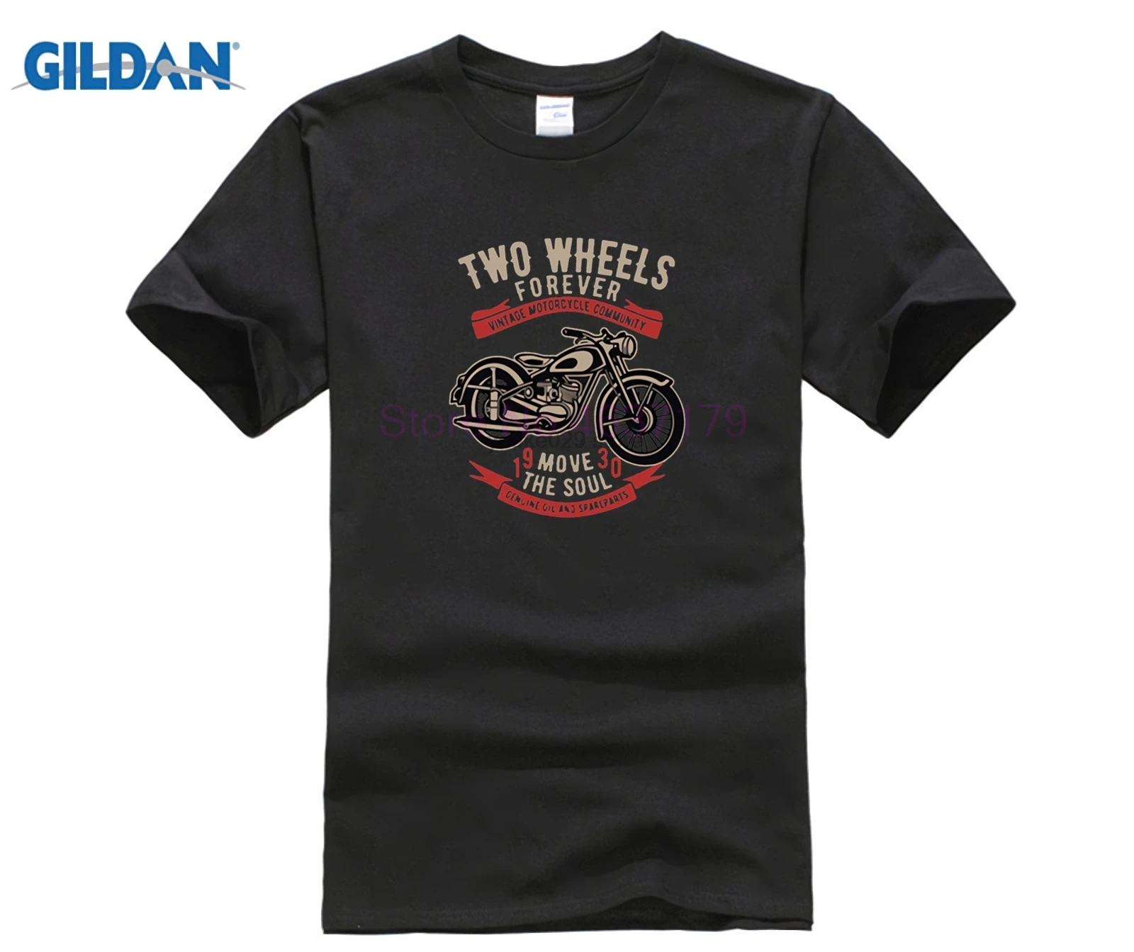 Vintage Cool Motorcycle T Shirt Men Fashion Two Wheels Forever T-shirt Streetwear Custom Moto Rider Tees Dropship Retro Clothing | Мужская