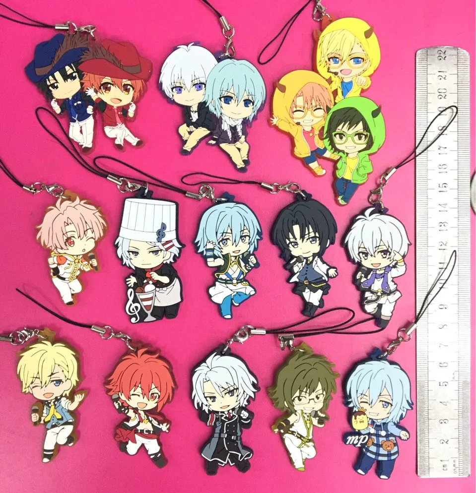 Idolish7 аниме брелок для ключей модель YAMATO NIKAIDO SOGO NAGI TAMAKI Gaku Mitsuki Осака резиновый