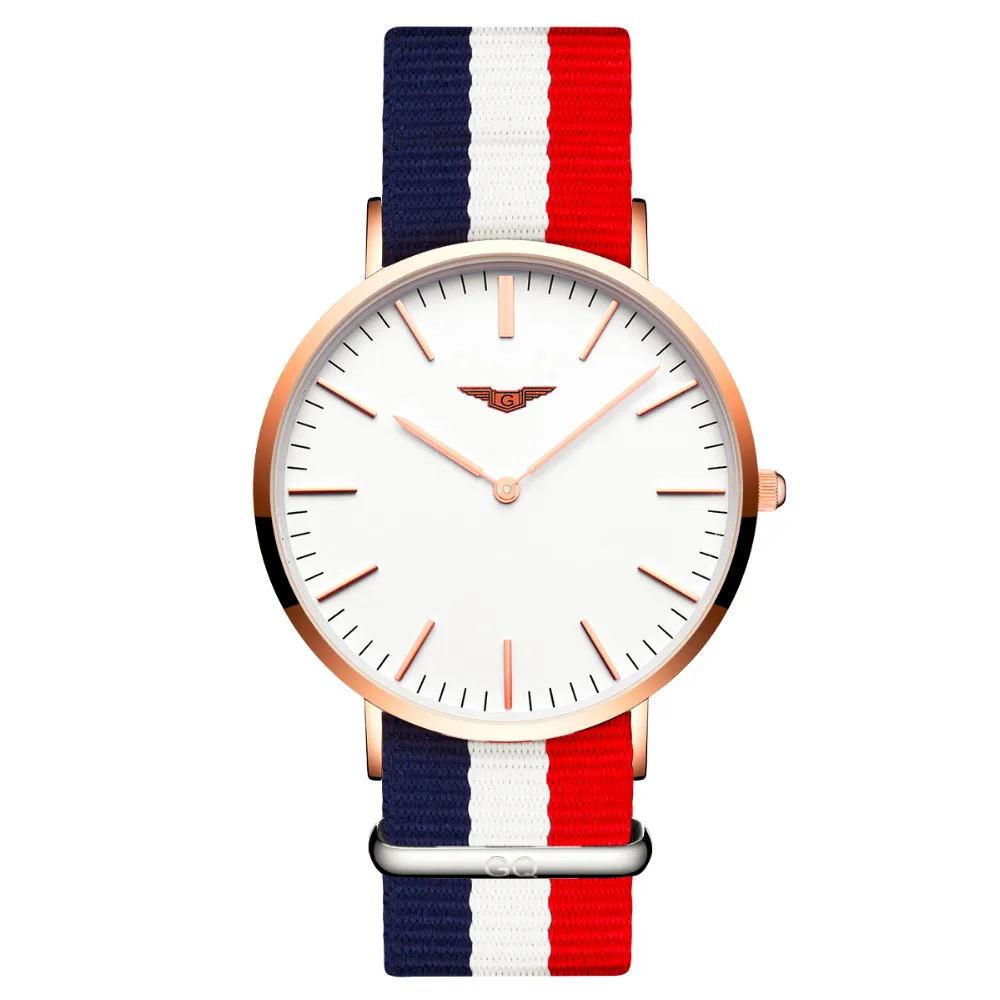 Watches Women With Canvas Strap GUANQIN Female Quartz Watches Simple Fashion Couple Watch Men Women Clock relogio feminino (2)