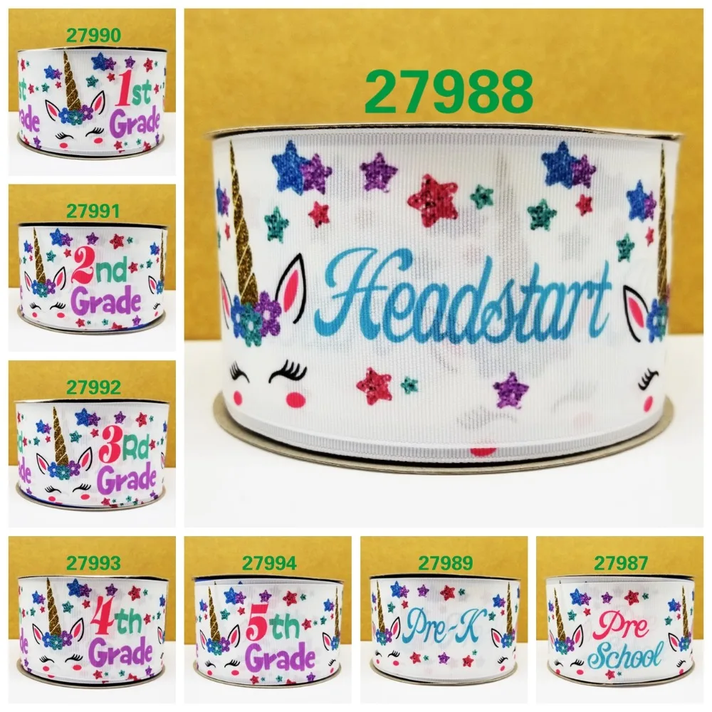 

Cartoon printed grosgrain ribbon ,satin ribbon 10 yards . 27987-